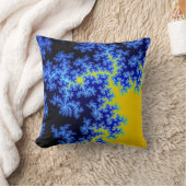 マンデルブロットのフラクタル氷結晶パターン クッション (ブランケット)