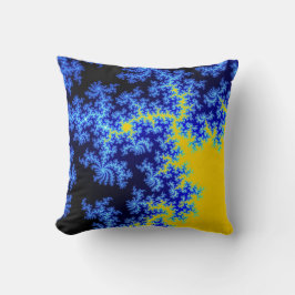 マンデルブロットのフラクタル氷結晶パターン クッション