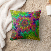 マンデルブロットカラー爆発クッション クッション (ブランケット)
