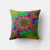 マンデルブロットカラー爆発クッション クッション (裏面)