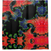 マンデルブロットガーデンシャワーカーテン シャワーカーテン (正面)