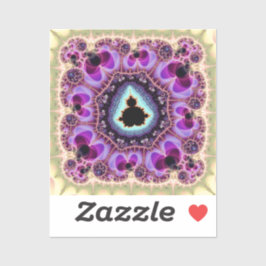 マンデルブロットフラクタルアートデザイン シール