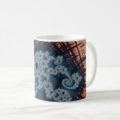 マンデルブロットフラクタルコーヒーマグ コーヒーマグカップ (正面右)