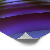 マンデルブロット渦巻フラクタル ポスター (角)