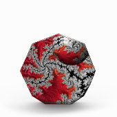 マンデルブロツアクリルブロックの美しい フォトブロック (正面)