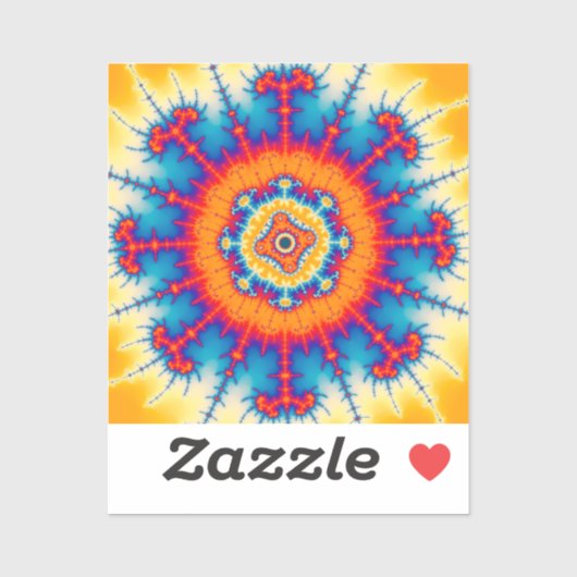 マンデルブロートの花の爆発 シール (シート)