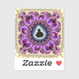 マンデルブロートフラクタルアートデザイン シール