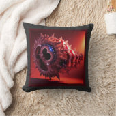 マンデルブロー管に注入されたアメリカ国旗 クッション (ブランケット)