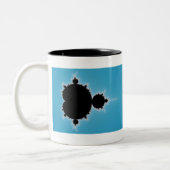 マンデルブロー設定05 – フラクタル ツートーンマグカップ (左)