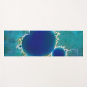 マンデルブ素晴らしローがフラクタル財宝マップを設定 ヨガマット (正面(横))