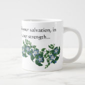 マンデヴィラフラワーズフローラ聖なる書物、 経典ジャンボマグ ジャンボコーヒーマグカップ (右)