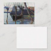 マントゥア – ランドスケープとボートby Mario Lomini ノートカード (正面/裏面)