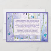 マントラと肯定瞑想カード 招待状 (裏面)