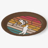 マントラウフィアッシングレトロサンセットプレート ペーパープレート (アングル)