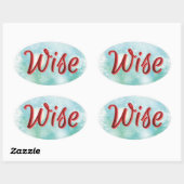 マントラステッカー「幸せな健康と裕福」 楕円形シール (シート)