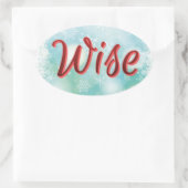 マントラステッカー「幸せな健康と裕福」 楕円形シール (バッグ)