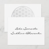 マントラフュールデンウェルトフリーデン |独自のバックグラースを作成する ポストカード (正面/裏面)