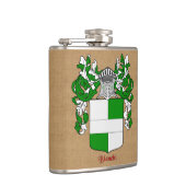 マントルとヘルムを持つビアンキヘラルディックシールド フラスク (右)