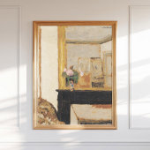 マントルピースの花のエドワールヴイラード花瓶 ポスター