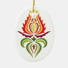 マントルファンシー刺繍 – ハンガリーフォークアート セラミックオーナメント