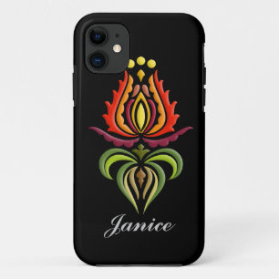 マントルファンシー刺繍 – ハンガリーフォークアート iPhone 11 ケース