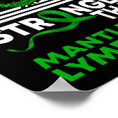 マントル細胞リンパ腫よりも強い私の神 ポスター (角)