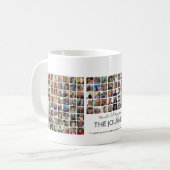 マントル細胞リンパ腫:旅のコラージュ コーヒーマグカップ (正面左)