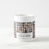 マントル細胞リンパ腫:旅のコラージュ コーヒーマグカップ (中央)
