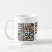 マントル細胞リンパ腫:旅のコラージュ コーヒーマグカップ (左)