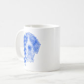 マントル・ドッグの抽象画 コーヒーマグカップ (正面左)