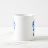 マントル・ドッグの抽象画 コーヒーマグカップ (中央)