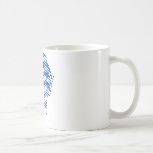 マントル・ドッグの抽象画 コーヒーマグカップ (右)