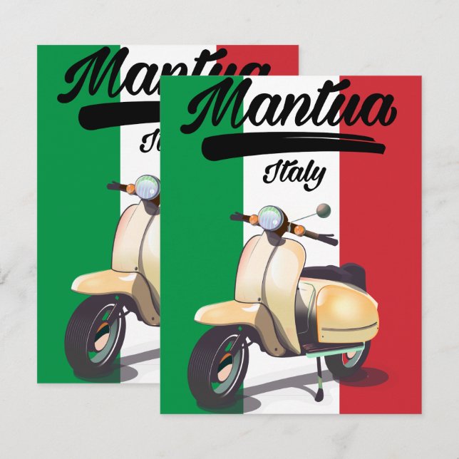 マントヴァ イタリアの旅行ポスター (正面/裏面)