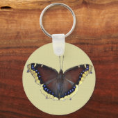 マント蝶の喪に服す – Nymphalis antiopa キーホルダー (正面)