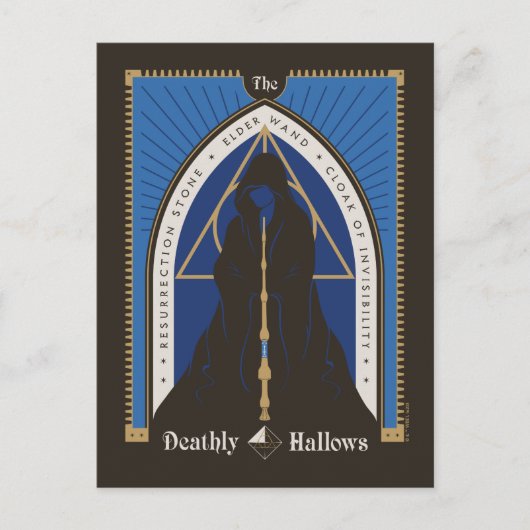 マント、杖、石を死に際に許す ポストカード (正面)