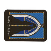 マント、杖、石を死に際に許す マグネット (横)