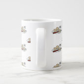 マンドゥコリアンダンプリングディムサム朝食ハングル ジャンボコーヒーマグカップ (裏面)