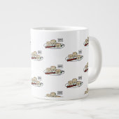 マンドゥコリアンダンプリングディムサム朝食ハングル ジャンボコーヒーマグカップ (正面右)