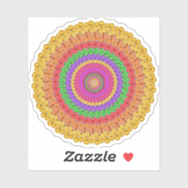 マンドゥラボール 黄色のかぎ針編みスタイル - シール