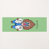 マンドリおもしろいルドクター漫画イラストレーション ヨガマット (裏面(横))