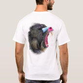 マンドリおもしろいル付き怒Tシャツとカスタム文字 Tシャツ (裏面)