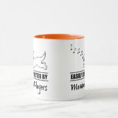 マンドリランニングン選手に気を取られやすいの犬 マグカップ (中央)