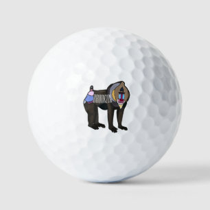 マンドリルカートーンイラストレーション ゴルフボール