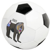 マンドリルカートーンイラストレーション サッカーボール (3/4)