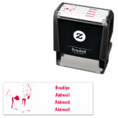 マンドリルカートーンイラストレーション セルフインキングスタンプ (インサイチュ)