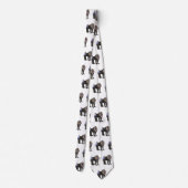 マンドリルカートーンイラストレーション ネクタイ (裏面)