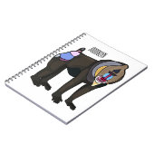 マンドリルカートーンイラストレーション ノートブック (左側)