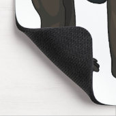 マンドリルカートーンイラストレーション マウスパッド (コーナー)