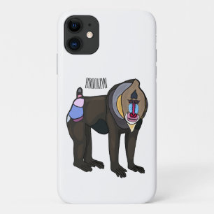 マンドリルカートーンイラストレーション iPhone 11 ケース
