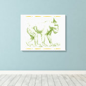 マンドリル猿 キャンバスプリント (インサイチュ (ウッドフロア))